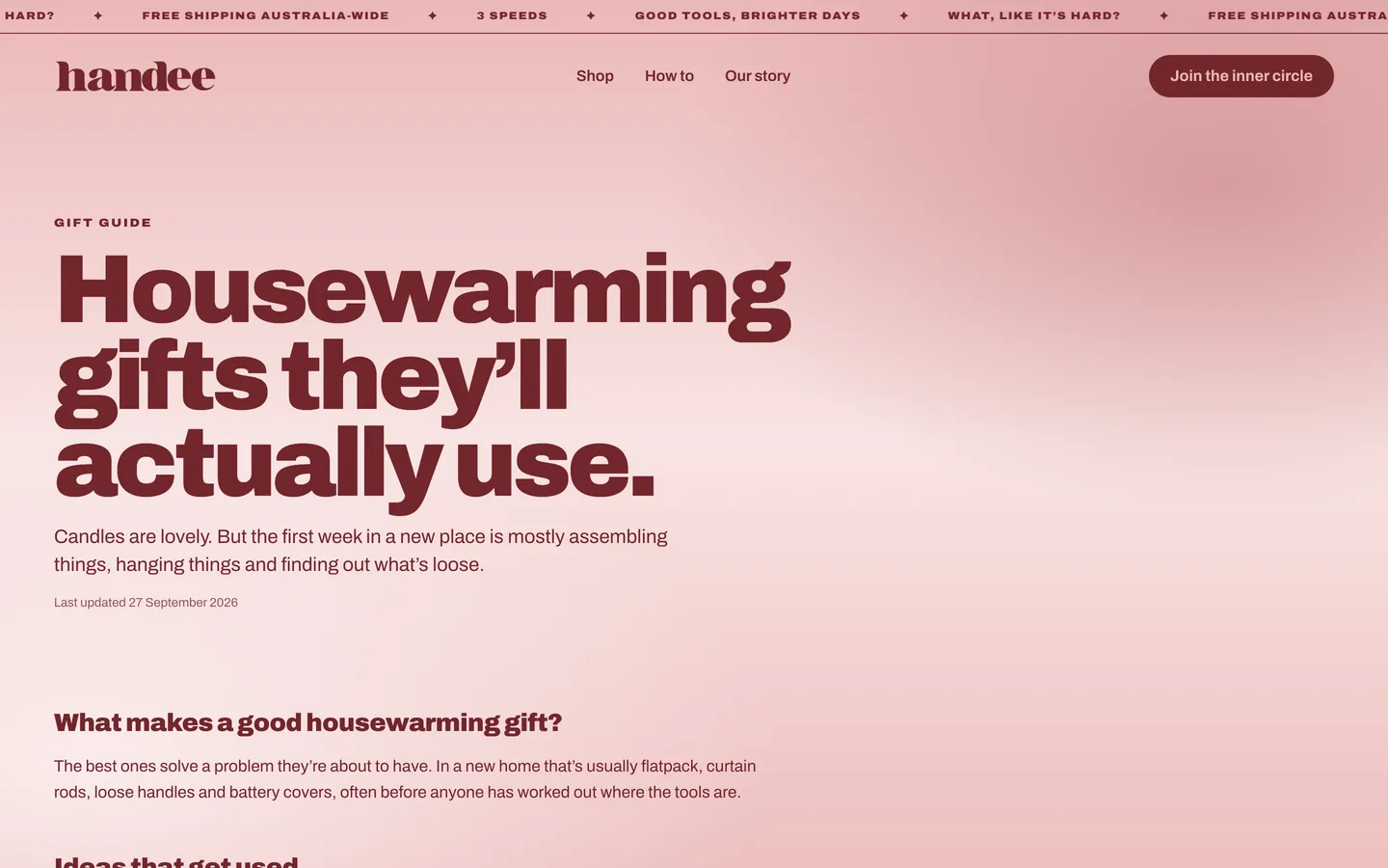 The housewarming gift guide