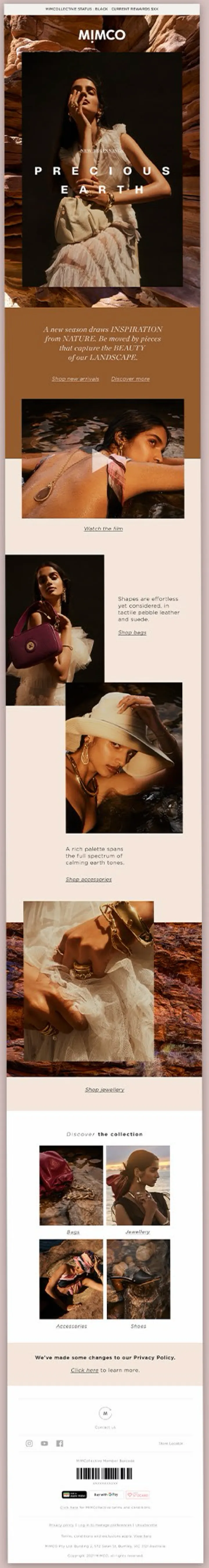 MIMCO marketing email