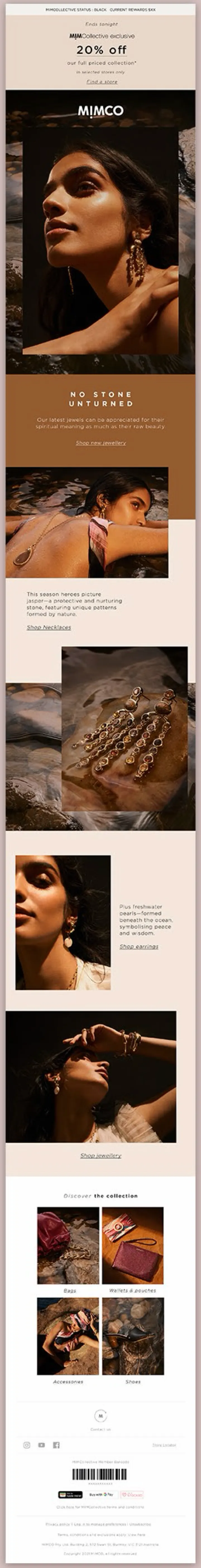 MIMCO marketing email