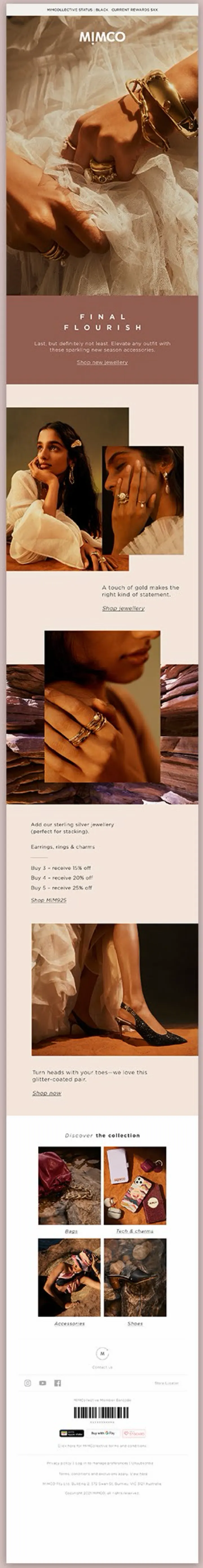 MIMCO marketing email