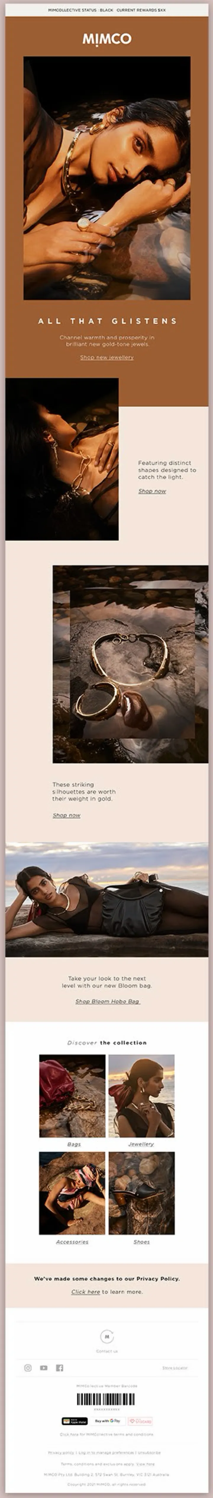 MIMCO marketing email